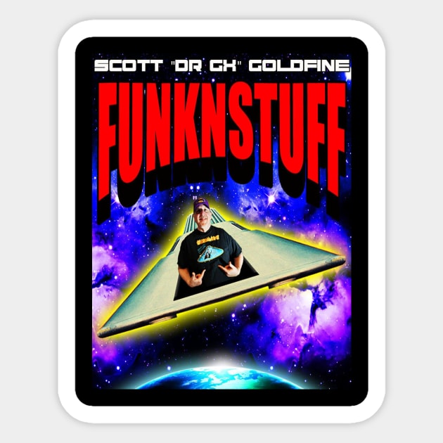 Ride the FUNKNSTUFF Spaceship! Sticker by FUNKNSTUFF